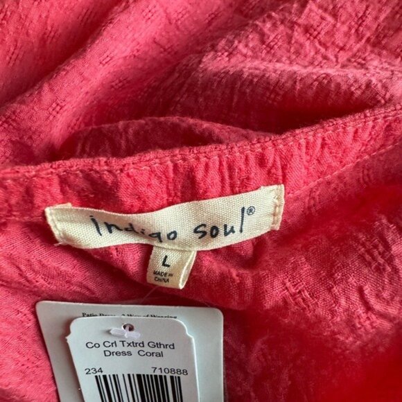 Bohemian Womens Maxi Dress Large Beachy Coastal Fairycore Festival Bohemian - Picture 6 of 9